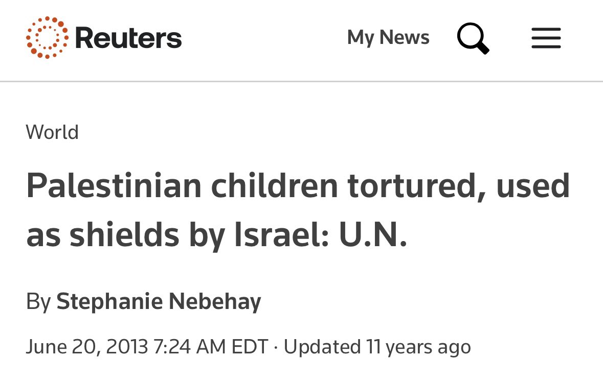 This is from 11 years ago.

But tell me again how the universe was created on October 7th 2023.