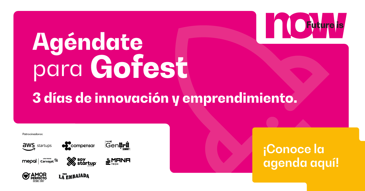 camaracomerbog's tweet photo. 🚀 ¡Conoce la agenda #GofestCCB! Participa sin costo de tres días de emprendimiento e innovación @AgoraBogota ¿Te lo vas a perder? 📅 Conocela aquí👉https://t.co/tCWHjv6ZAL https://t.co/HJRXT1yvfV