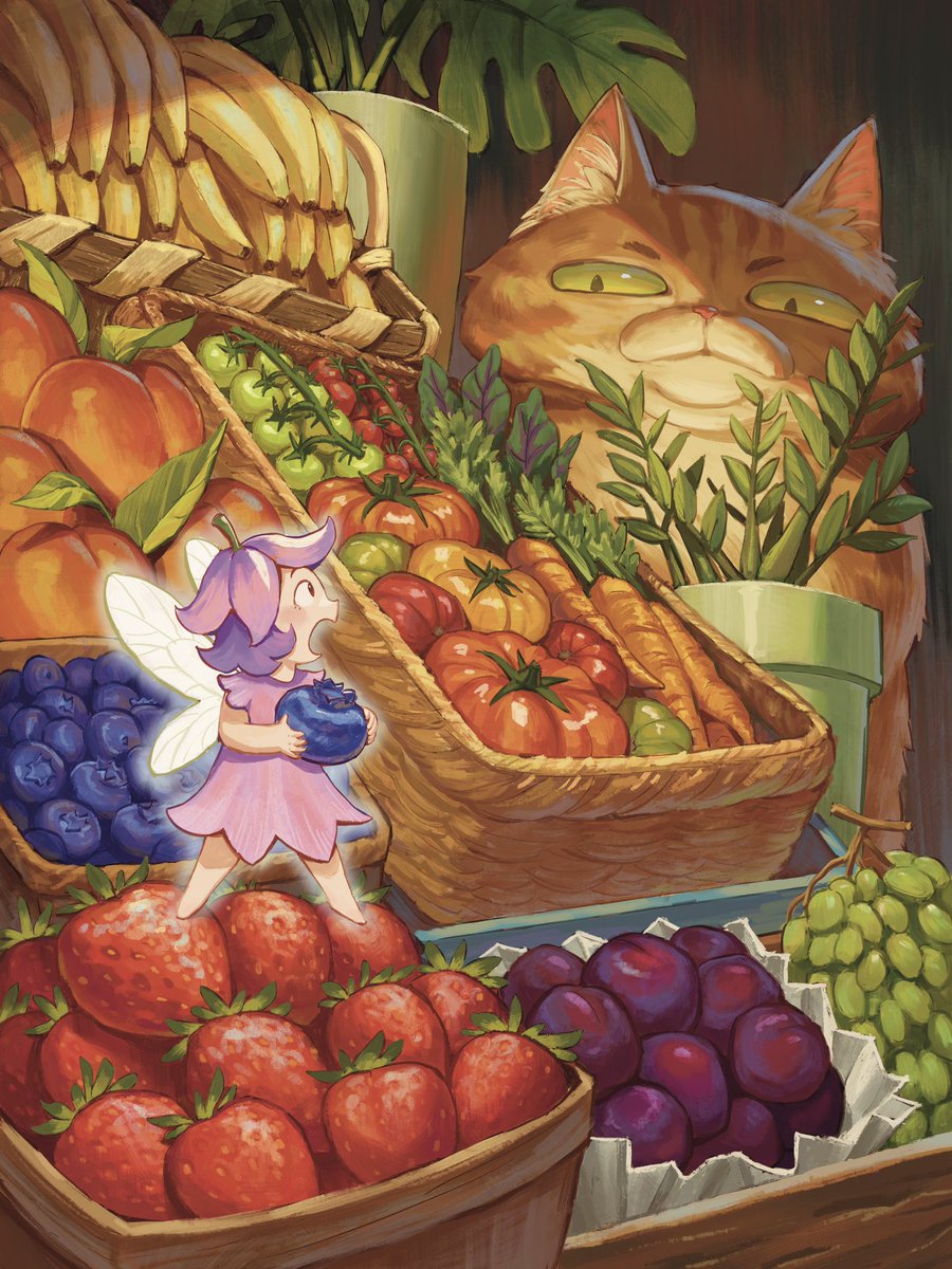 A little fairy at the farmer’s market🍓