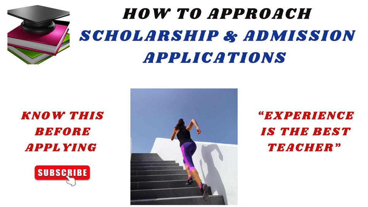 Are you/you know someone hoping to boost their chances of getting scholarships &amp; admissions for a graduate and undergraduate study abroad as an international student? Then watch this video to learn essential tips to ace your  application. Kindly share
youtu.be/-wD_RSyOWpY?si…