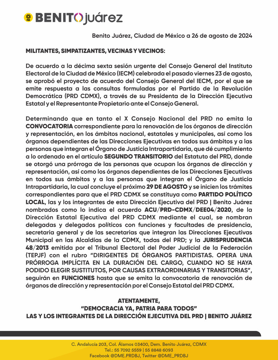PRD BJ CDMX tweet media