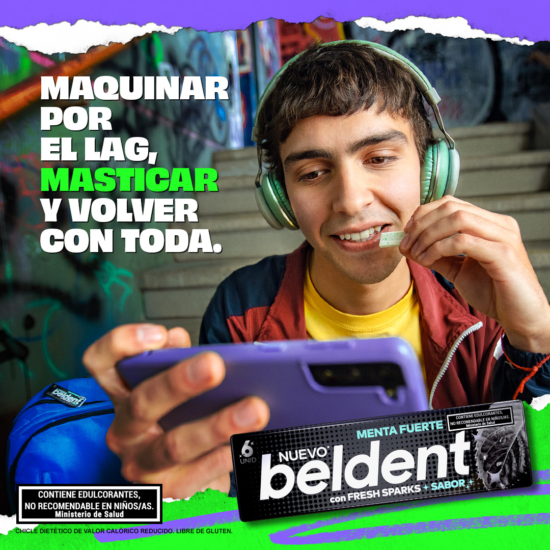 beldentarg's tweet image. Si el lag te complica la jugada, masticá un Beldent y volvé a la partida con todo.​

#MásMasticásMenosMaquinás #Beldent