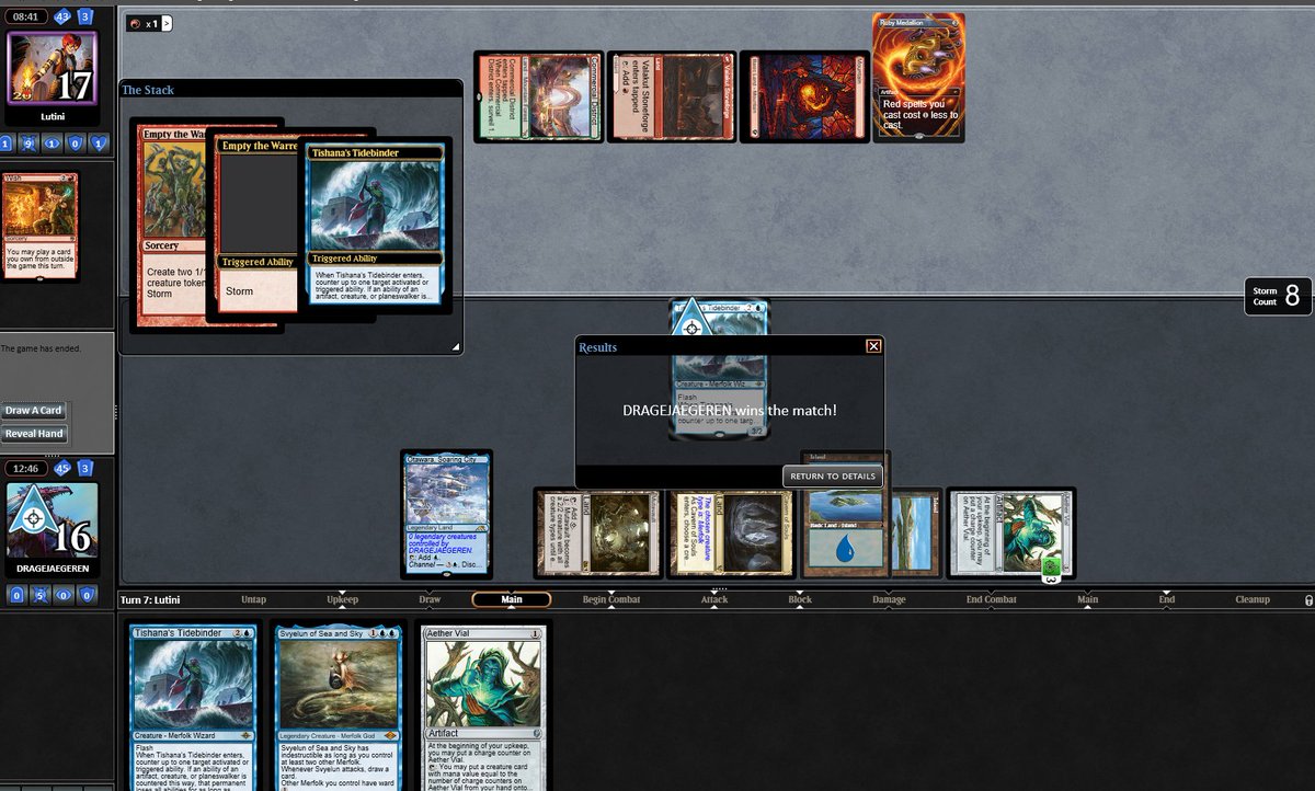 Did you know 💡Tishana's Tidebinder actually counters the Storm trigger, meaning all the 8 counts of storm in this instant? ;)