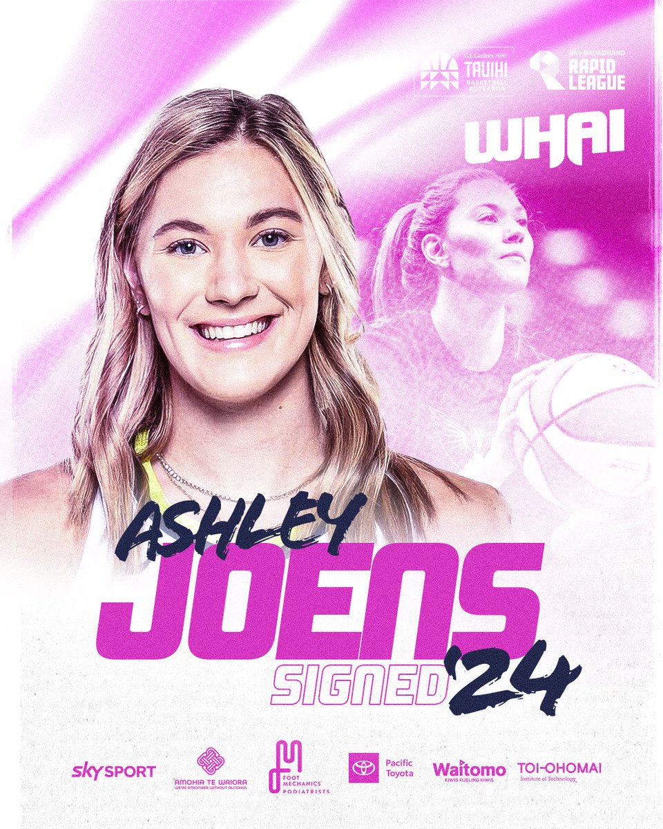 Tauranga Whai (@whaibasketball) on Twitter photo Former <a href="/CycloneWBB/">Cyclone Basketball</a> standout and <a href="/WNBA/">WNBA</a> player <a href="/ashley_joens24/">Ashley Joens</a> joins Whai for 2024 <a href="/TauihiNZ/">Tauihi Basketball Aotearoa</a> season.
<a href="/skysportnz/">Sky Sport NZ</a> Former <a href="/CycloneWBB/">Cyclone Basketball</a> standout and <a href="/WNBA/">WNBA</a> player <a href="/ashley_joens24/">Ashley Joens</a> joins Whai for 2024 <a href="/TauihiNZ/">Tauihi Basketball Aotearoa</a> season.
<a href="/skysportnz/">Sky Sport NZ</a>