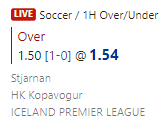 football433tips's tweet photo. here we go over 1.5 goals ht again #inplay #lowstake https://t.co/tBlja8Qs1d