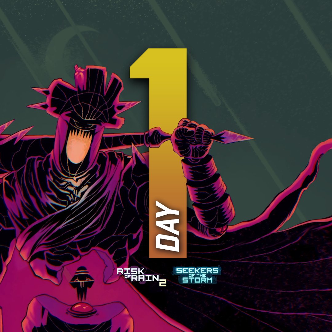 RiskofRain's tweet image. The False Son walks Petrichor V, bound by the betrayal of his forebear and the corruption of a King’s blind ambition.

This mighty antagonist awaits the toughest Survivors in Seekers of the Storm!

The expansion crashes down tomorrow at 10:00 PT!  

Wishlist:…