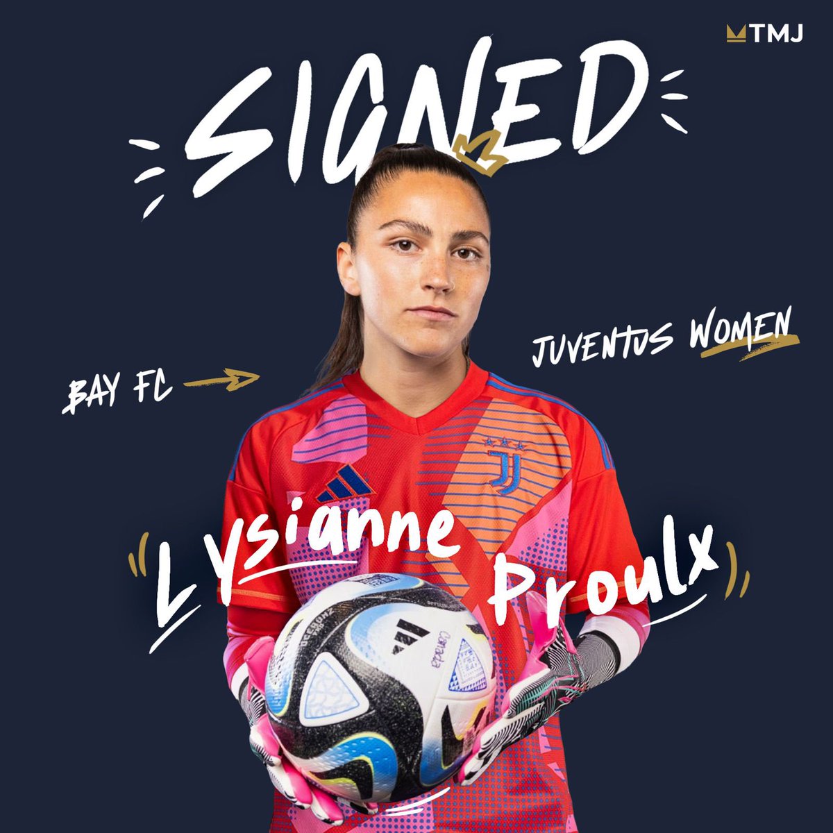 Welcome to Turin! 🇮🇹 Today is a very special day for the TMJ Family 😍💛

Proud to announce <a href="/LysianneProulx/">LYSIANNE PROULX</a> has signed with <a href="/juventusfc/">JuventusFC</a> Women! Time to give your all to la Vecchia Signora in @seriea - Let’s go Lys! 👊🏻