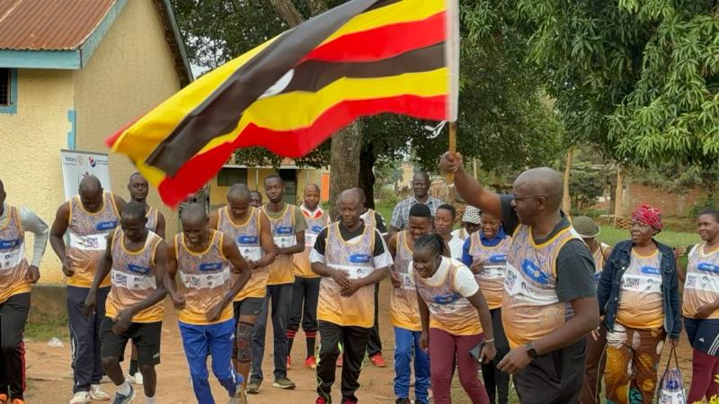 RC Ngora ran from Ngora Township Primary Schools through the roads in outskirts bordered by the beautiful Ngora rocks  #RotaryCancerRun24