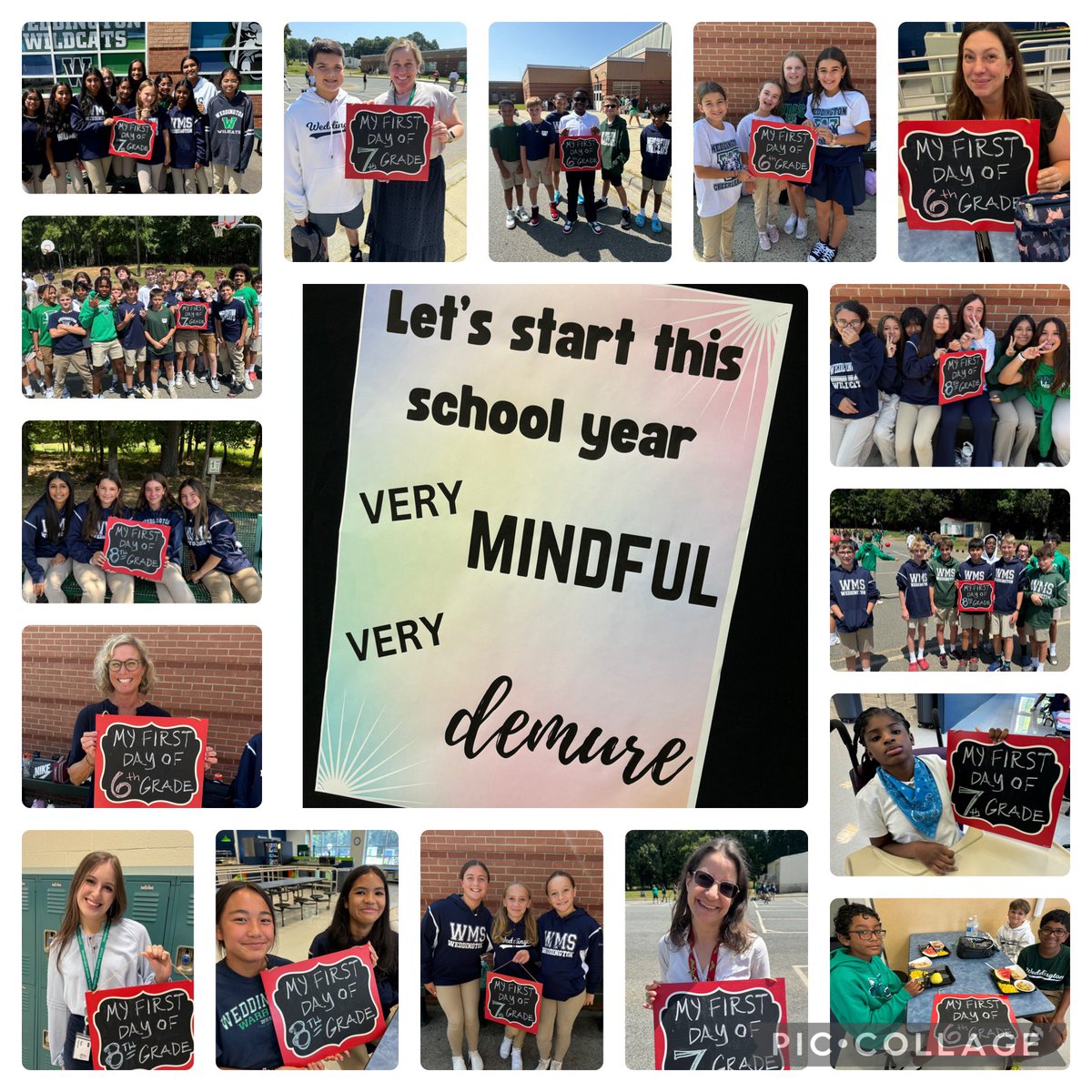 WeddingtonMSNC's tweet image. First day is in the books, and what a great one it was! #onedown #noschoollikemiddleschool #WildcatFamily @UCPSNC @AGHoulihan