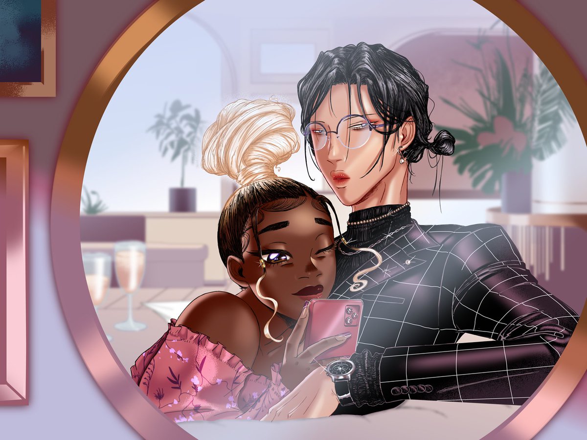 NafisahTung's tweet image. meet Dom & Mor
Morgan Chambers is a Jamaican lesbian graphic designer living in Manhattan with her gf Dominique Liu, an asexual Chinese/Korean model.
The couple explore their sexualities, hobbies, jobs, mental health, and learn how to flirt, laugh, cry, and make a home together