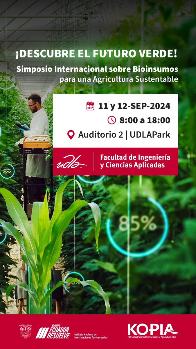 Udlaagro's tweet photo. 🗓️ Fecha: 10 al 13 de septiembre 2024
📍 Lugar: Auditorio 2 UDLAPark
¡No se lo pierdan! Inscríbanse ahora y formen parte del futuro de la agricultura.
Para saber mas y tener  toda la información se encuentra aqui 
https://t.co/YCcO7unRu5 https://t.co/4PHfOyDW9I