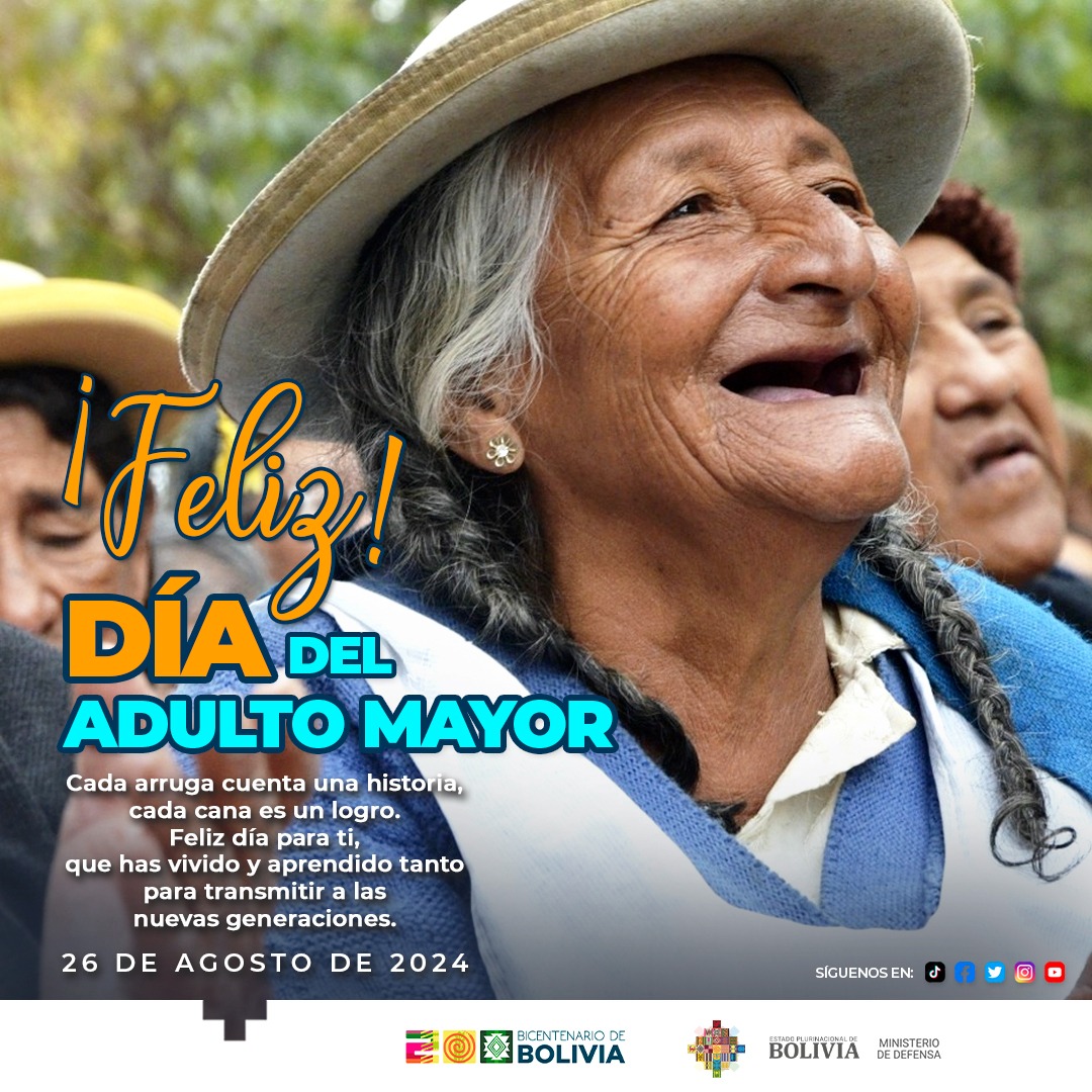 mindefbolivia's tweet photo. De quienes nos llevamos sus mejores enseñanzas.
¡Feliz día! 📷
#MinisterioDeDefensa https://t.co/XOGs6RIe0F