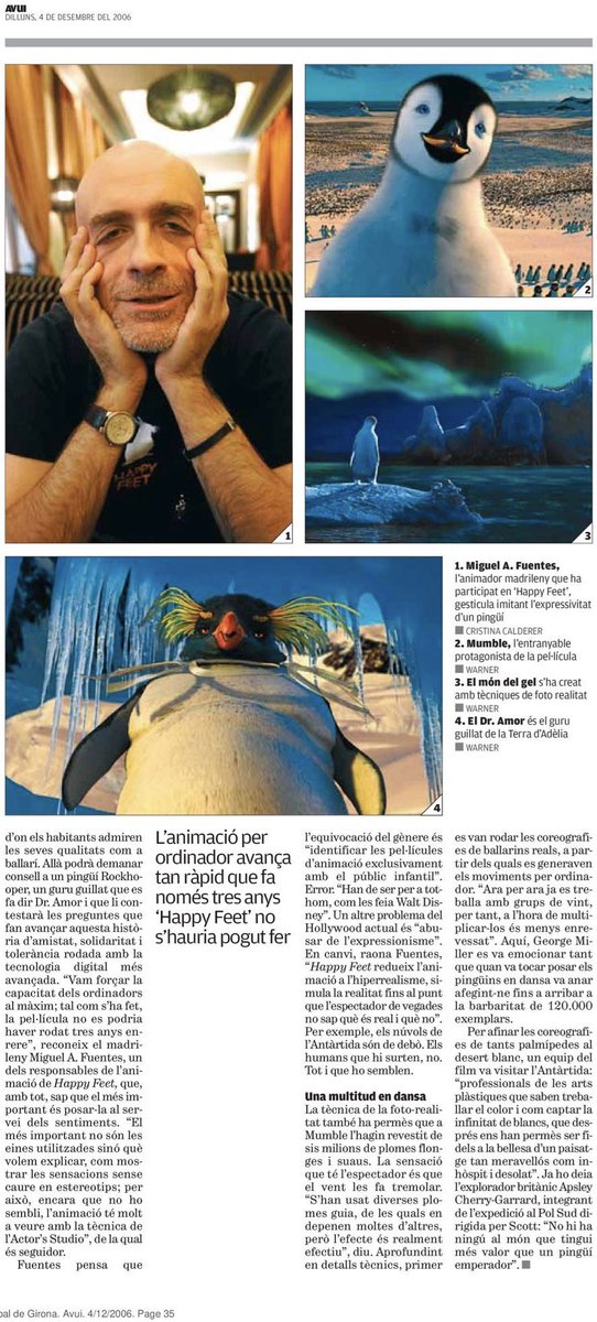 LafondLa52872's tweet photo. "Happy Feet: Trencant el gel" es va estrenar als cinemes catalans el 05/12/2006 i distribuït per @WarnerBrosSpain. La pel·lícula va ser doblada al català.
#HappyFeet #DoblatgeCatalà @gencat #RogerPera #CarlotaOlcina @diblasioficial @santirenzol #NúriaMediavilla @DBenll @GnX_13 https://t.co/wOgezCbInE