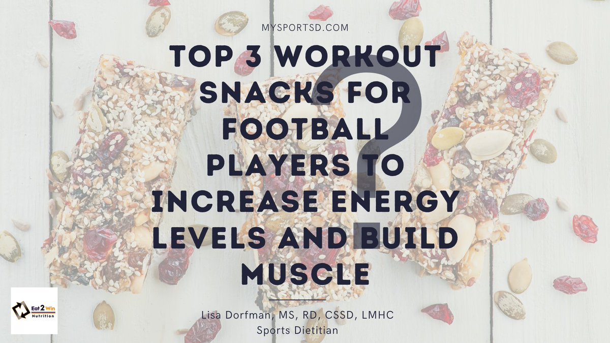 Snacks are super important - do you agree? However, many athletes just assume that most snacks are actually not very healthy and might avoid them. Check out our top 3 workout snacks for football players.
tinyurl.com/2yfkdnvy
#MySportsDietitian #MSD #Eat2Win #Snacks #Football
