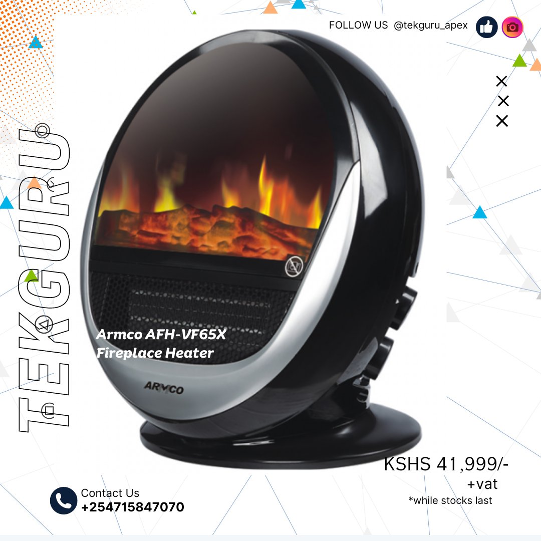 tekguruapex's tweet image. "Stay cozywith the Armco Fireplace Heater from TekGuru online shop! Transform any room into a warm and inviting space with this stylish and efficient fireplace heater. Order yours today and enjoy the perfect blend of comfort and ambiance! #Armco #FireplaceHeater #gachagua