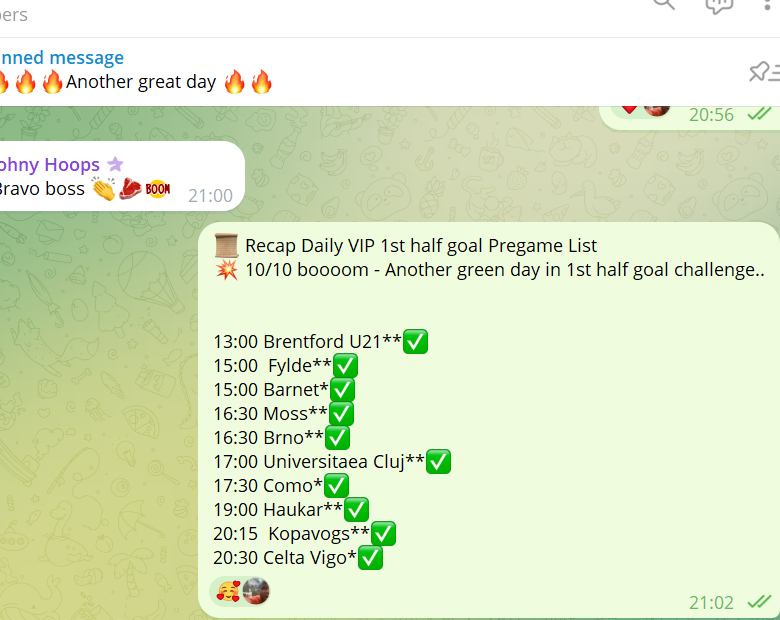 football433tips's tweet image. 📜 Recap Daily VIP 1st half goal Pregame List
💥 10/10 boooom - Another green day in 1st half goal challenge..

Interested ? Dm to join …