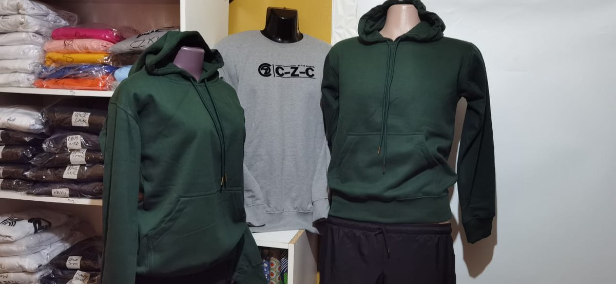 Order plain hoodies, sweat-shirts, golf-shirts, t-shirts and track-pants.

Printing is  optional.

#czclothingsa #czclothingonline #czapparel #czc  #hoodies #sweatshirts #golfshirts #tshirts #shortpant #trackpants #activewear #plaingarments #apparel #localbrands #localbusiness