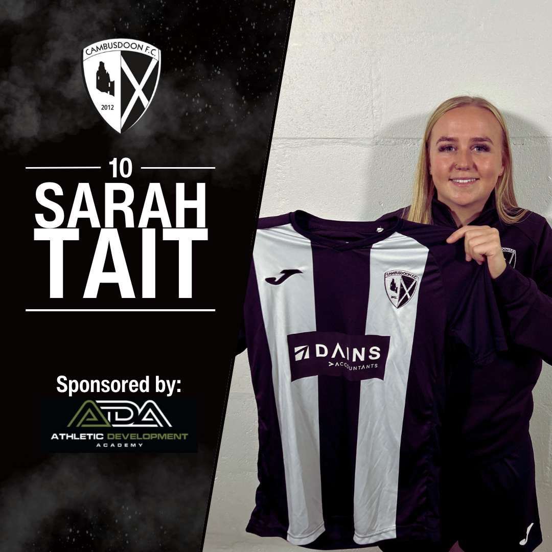 | Meet the Ladies Team |
 
Sarah Tait is next to be introduced. Sarah is a skilful striker with a real eye for goal. Last season, she scored over 40 goals and was nominated for SWFL South Player of the Year.

Sarah will be sponsored by Athletic Development Academy.