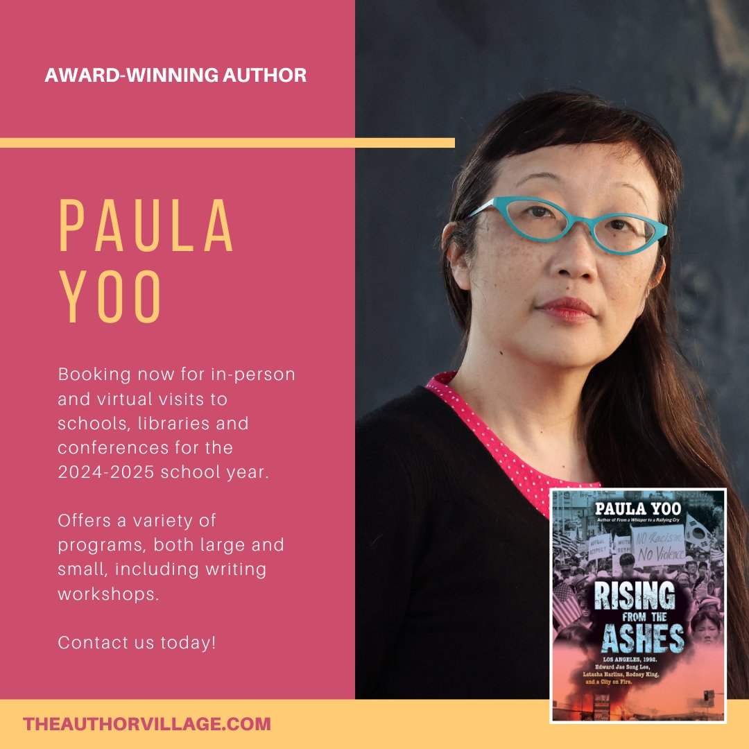 Paula Yoo 유보라 (@paulayoo) on Twitter photo BOOK YOO 📚 12 books. 12 staffed TV shows. 3 sold TV pilots. 25+awards: National Book Award Longlist, Horn Book Award, YALSA Nonfiction Honor, LA Times Book Prize Finalist.⭐️⭐️⭐️⭐️KIRKUS⭐️⭐️⭐️SLJ⭐️⭐️PW⭐️⭐️HORNBOOK⭐️⭐️BOOKLIST⭐️BCCB 5x #JrLibraryGuildGoldStandard <a href="/AuthorVillage/">The Author Village</a> BOOK YOO 📚 12 books. 12 staffed TV shows. 3 sold TV pilots. 25+awards: National Book Award Longlist, Horn Book Award, YALSA Nonfiction Honor, LA Times Book Prize Finalist.⭐️⭐️⭐️⭐️KIRKUS⭐️⭐️⭐️SLJ⭐️⭐️PW⭐️⭐️HORNBOOK⭐️⭐️BOOKLIST⭐️BCCB 5x #JrLibraryGuildGoldStandard <a href="/AuthorVillage/">The Author Village</a>