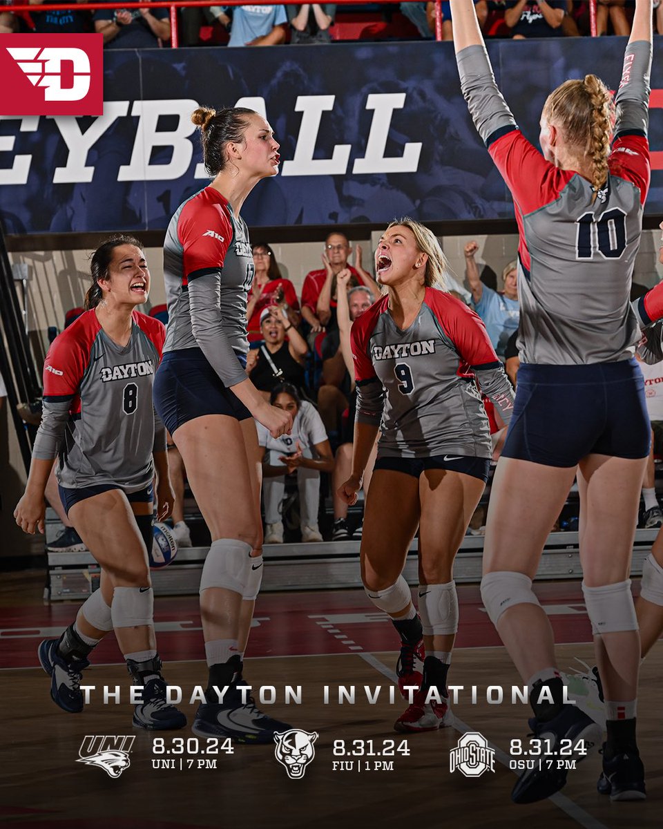 It all starts this weekend in Frericks with The Dayton Invitational‼️ ⏳

#UDVB // #GoFlyers