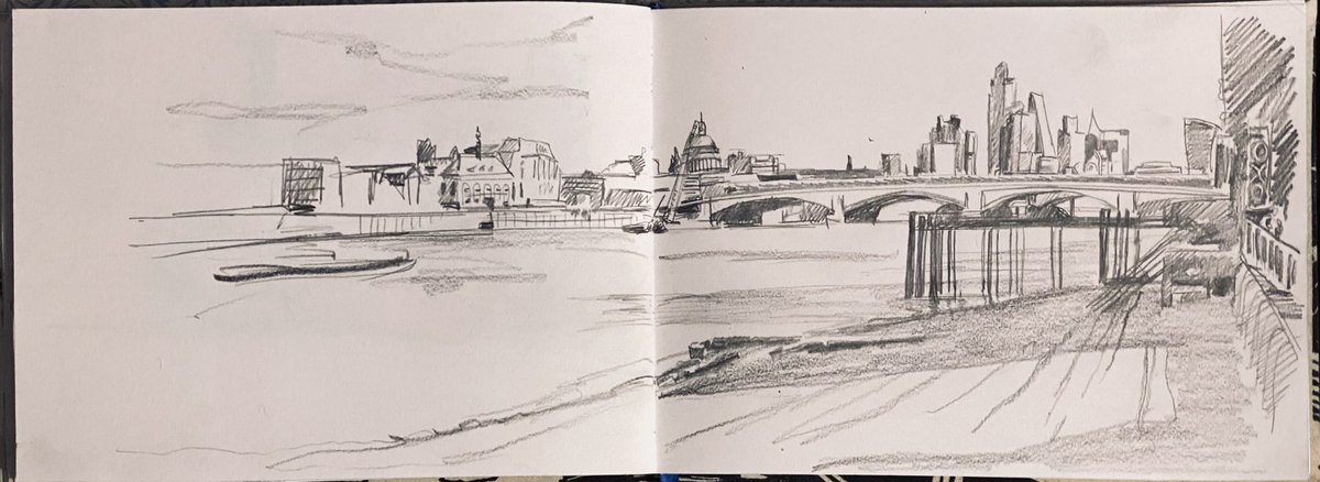 Peg Morris💙🇪🇺 (@pegmorrisart) on Twitter photo The Thames from Gabriel’s Wharf where I spent the day at Southbank Printmakers Gallery.
#drawingaugust #sketchbook <a href="/SBPrintmakers/">SouthbankPrintmakers</a> The Thames from Gabriel’s Wharf where I spent the day at Southbank Printmakers Gallery.
#drawingaugust #sketchbook <a href="/SBPrintmakers/">SouthbankPrintmakers</a>