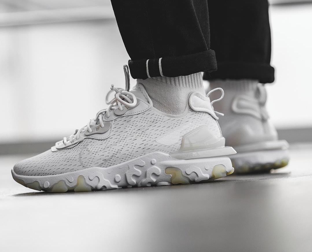 triple white nike react vision
