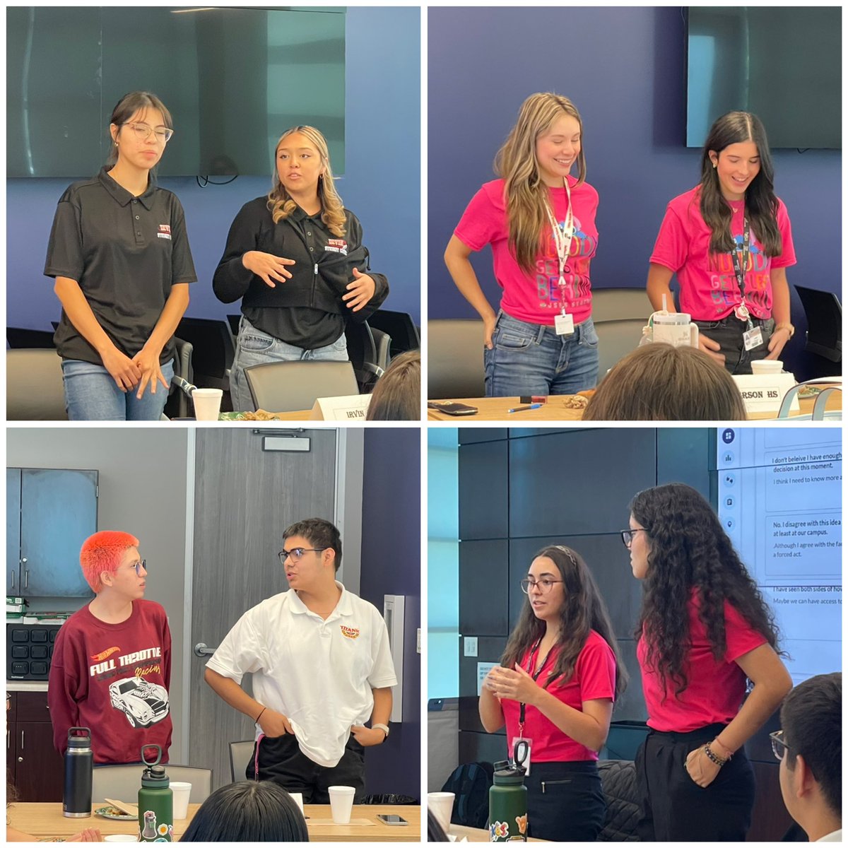 SarahVenegasEdD's tweet photo. The future is BRIGHT in the hands of these amazing young leaders! We loved hearing their plans to improve their campuses and be actively involved in ensuring ALL @ELPASO_ISD students are inspired and empowered to thrive.
๐ซ #ItStartsWithUs
๐คฉ#StudentLeadershipMatters https://t.co/4DGTRM4rpI