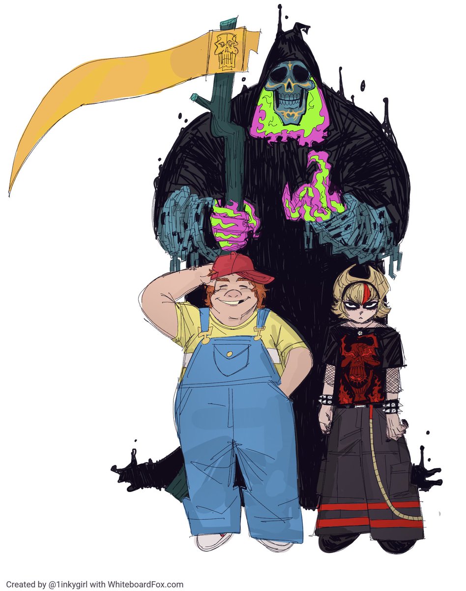 1inkygirl's tweet image. billy and mandy!!! and grim