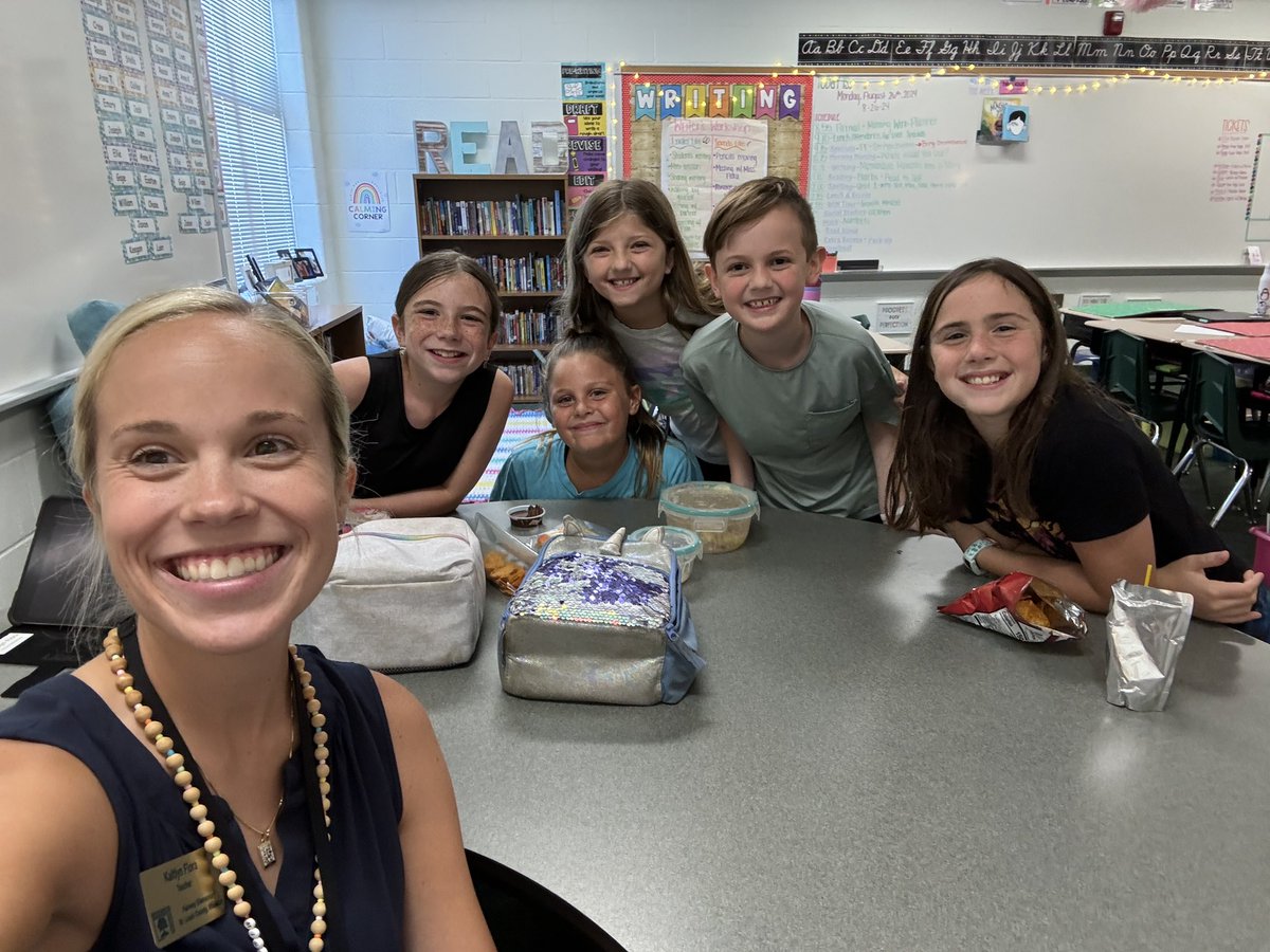 It made my day eating lunch with 5 of my kids from last year! ❤️ So proud of these 5th graders! ❤️