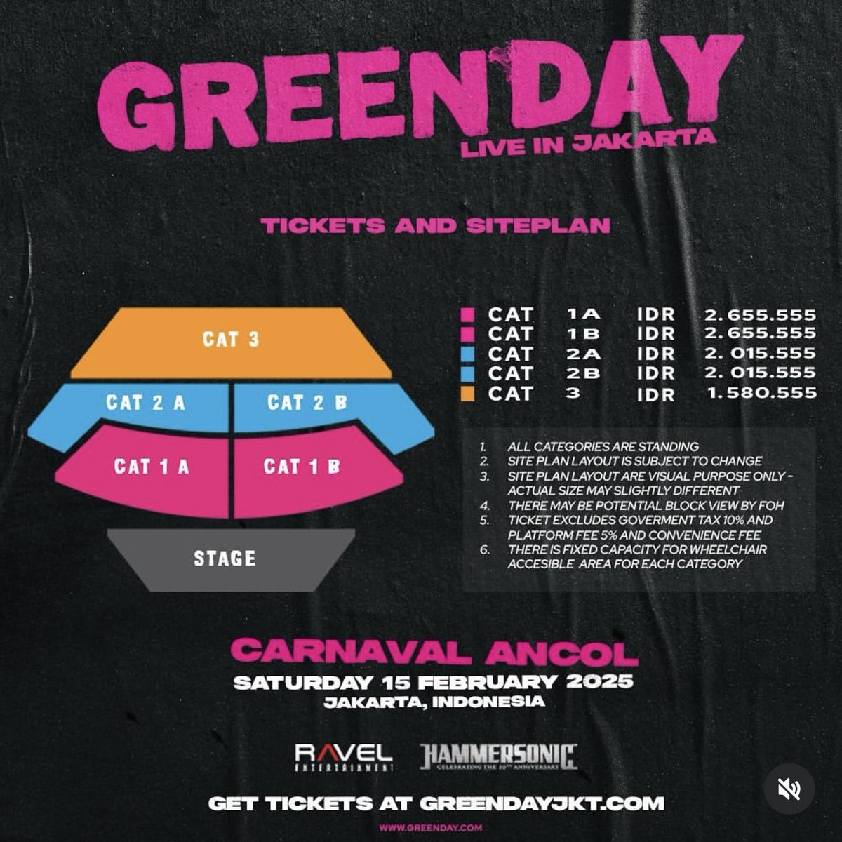 BelleRuby_'s tweet photo. ‼️JASTIP WAR TIKET GREEN DAY‼️

CAT 1A/1B—3,214
CAT 2A/2B—2,439
CAT 3—1,913

FEE JASTIP ONLY 250k/tix (3 tix/lebih = 175k/tix)—harga udah termasuk pajak dll—mau terima beres? full tf + fee—payment sendiri? tf fee aja!

📲 WA: 0813-2121-7030

#GREENDAY #GREENDAYJakarta #jastipwar https://t.co/vTObdnpJhq
