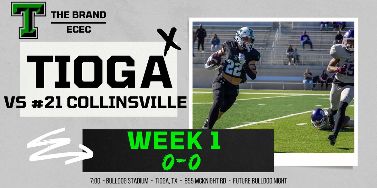 Been waiting 276 days… it’s officially GAME WEEK!!

And what better way to start it off than a Top 25 match up 🔥

#FTB #TVE