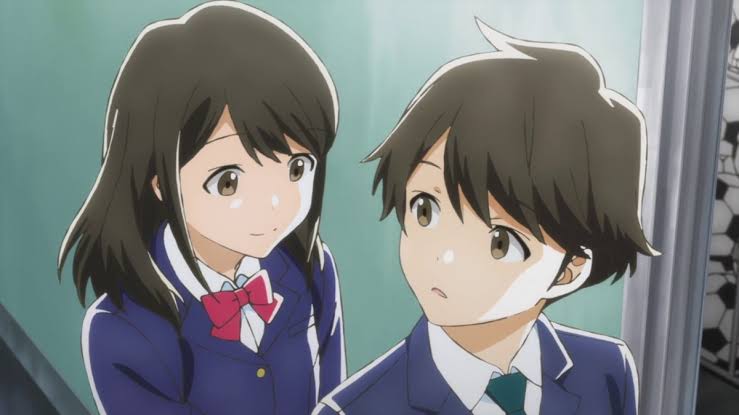 Vicente23gr's tweet photo. No todos los animes de romance o romcoms son como Komi-san que demoran como 400 capítulos para ver algo.

En Tsuki ga kirei la pareja se establecen en primeros capítulos, se enamoran, tienen sus problemas de pareja y al final forman una familia.

Todo esto ocurre en 12 capítulos. https://t.co/7VShGNDs1n