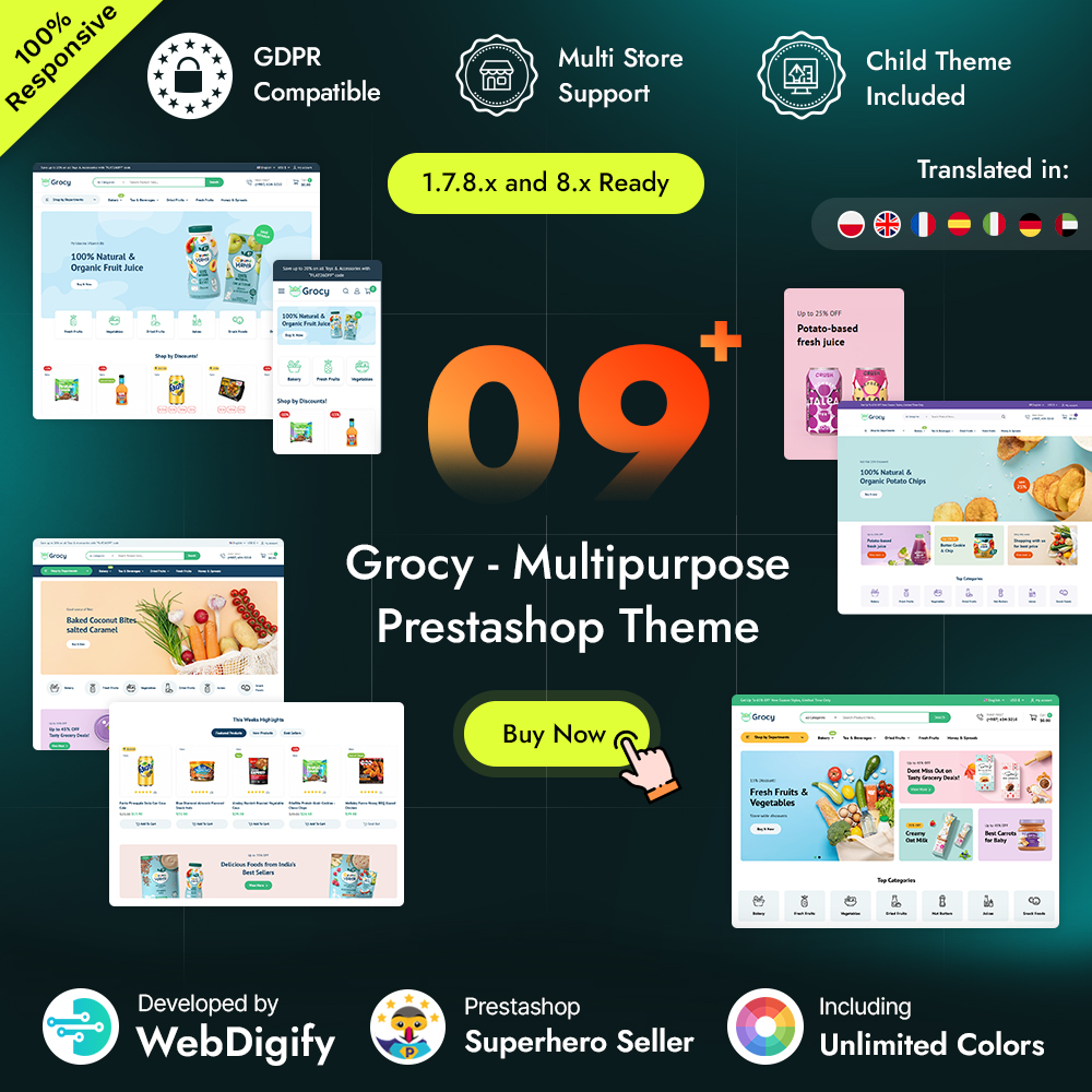 webdigify's tweet image. Grocy: Fresh Organic Food &amp;amp; Grocery Store

Best of 2024 PrestaShop Premium Templates SALE is live now
[𝗚𝗘𝗧 𝗙𝗟𝗔𝗧 𝟯𝟬% 𝗢𝗙𝗙] on Bestselling PrestaShop Themes

Hurray! Check out our bestselling Prestashop Theme

𝘽𝙪𝙮 𝙉𝙤𝙬: bit.ly/3AylIWL

#accessories #BigSale