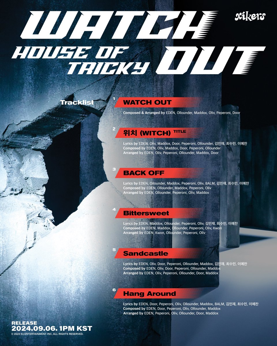 The ‘HOUSE OF TRICKY: WATCH OUT’ era is upon us! Check out our comeback poster and tracklist—these songs will take you on a wild journey. Which one catches your eye?