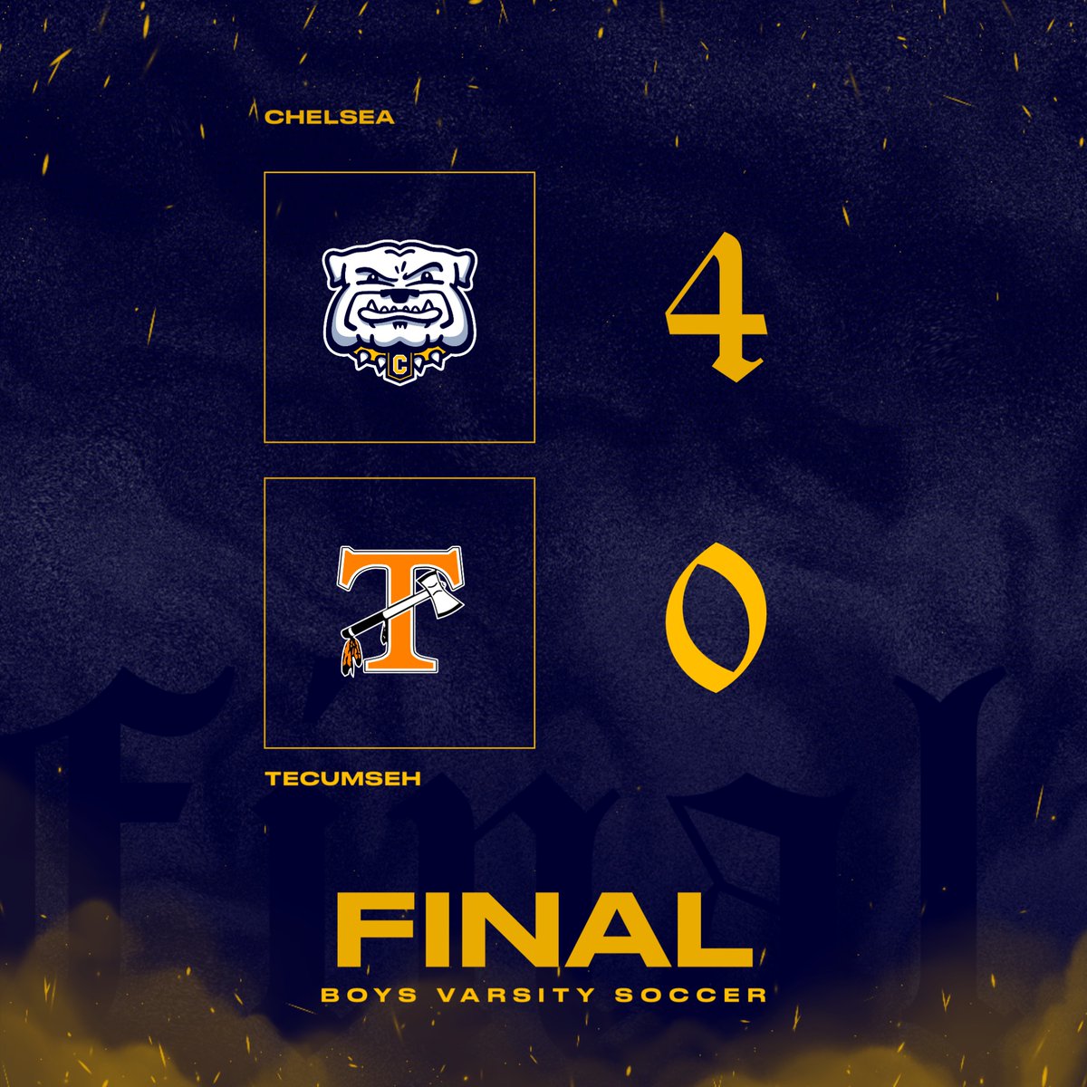 ChelseaBSoccer's tweet photo. FINAL -

The Bulldogs start the SEC white campaign with a win!

Goals from Gus Wehrly, Kai Ziolkowski, and Maddox Straub!

JV tied 1-1

#bulldogsoccer
#team29 https://t.co/dJWvSENffa
