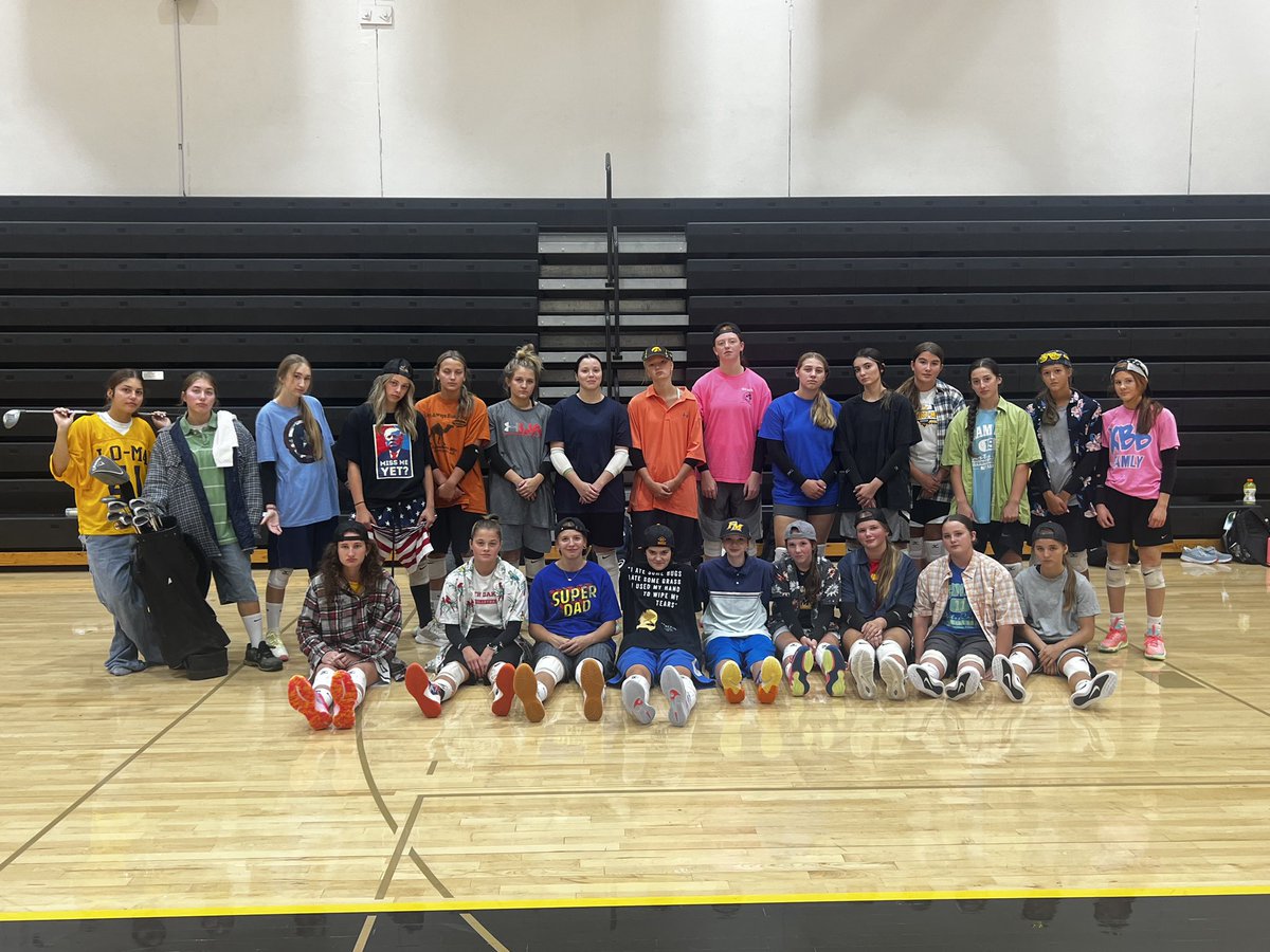 Themed days for the first week of practice: Hawaiian 🌺, Rhyme &amp; reason, baby day and Adam Sandler day!