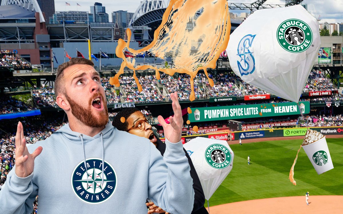TheNeedling's tweet photo. Dozens Scalded After Mariners ‘Pumpkin Spice Latte from Heaven’ Promo Goes Wrong: https://t.co/HUqyPupISi https://t.co/NQxFBCe9T0