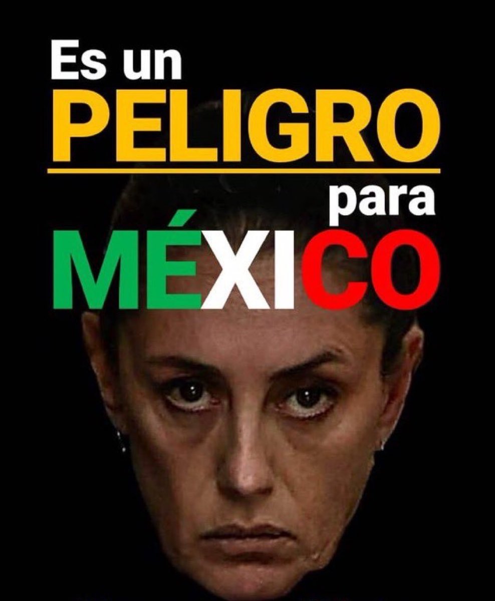 CitlaCarvajaI's tweet photo. DONDE ANDAN ESOS TUITEROS CHINGONES ANTI MORENA? 

Vamos a seguirnos todos los Mexicanos que estamos cansados, hartos y hasta la MAdr€ del Gobierno Corrupto de Morena y la 4T
🚨🚨🚨🚨🚨🚨🚨🚨🚨

Quien comienza? 🤚
#NarcoPresidentaClaudia
#PresidenteEspuria https://t.co/XJ90dS19RU
