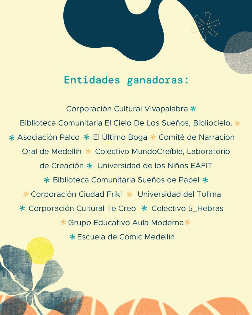 🧞‍♂️¡Disfruta de los mejores talleres con las entidades aliadas más tesas! 🏅

‼️ Importante: si quieres participar con grupos de 5 personas o más, debes inscribirte en  jlv.fiestadellibroylacultura.com

📍Jardín Botánico y zona norte
🗓 6 al 15 de septiembre 
🕘 10:00 a. m. a 9:00 p. m.