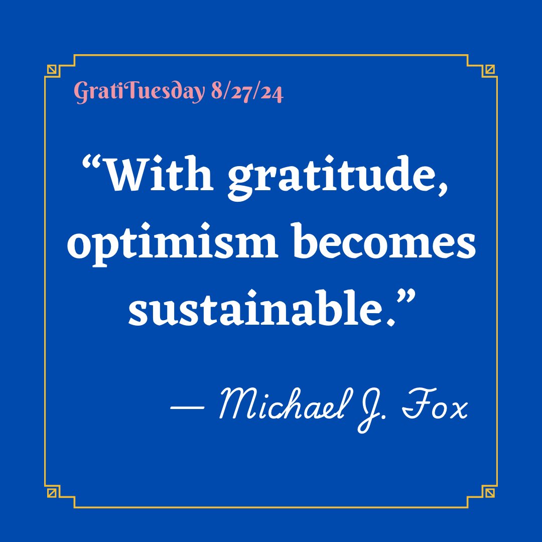 #gratitude, #optimism, and Michael J. Fox