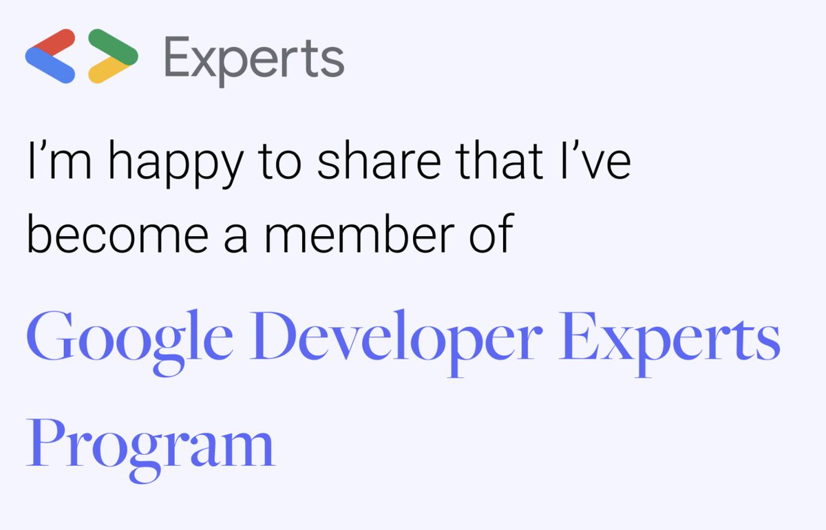 So this happened! I'm very happy and proud to announce I've joined the <a href="/GoogleDevExpert/">@GoogleDevExpert</a> program as the first <a href="/angular/">Angular</a> GDE from Puerto Rico! 🇵🇷 

Thanks to all the folks in my life who had a role in making this happen! ❤️

Onwards to continue learning and sharing 🅰️