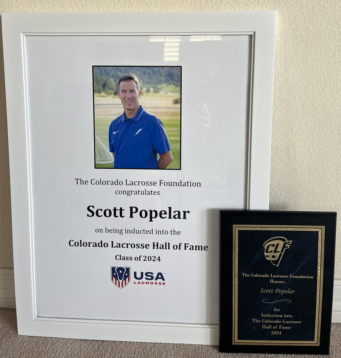 AF_Lax's tweet photo. A huge congrats to our very our Scott Popelar on being inducted into the Colorado Lacrosse Hall of fame! #FlyFightWin #GotYourBack #AFLax https://t.co/ZlaeAwrOjB