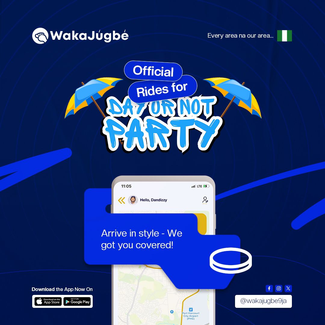 Arrive in style to the Biggest Beach Themed Party in the city of Port Harcourt 💦 🛝🏝️🏖️⛱️

#Wakajugbe got you covered ✅ 

Download the Wakajugbe App to get started.

#WakajugbeXDayOrNot #Dayornot #PortHarcourt 
#WakajugbeNaija