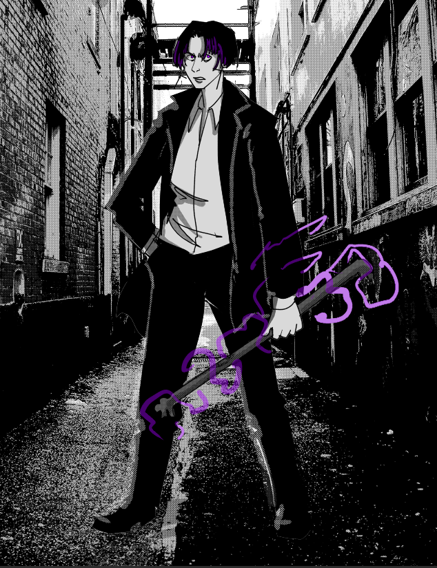 finally got the chance to play CAIN. very fun and lightweight system! I'd almost recommend it as a first ttrpg. 
here's my exorcist and the pipe which saved the party more than once