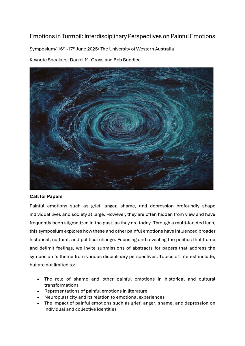 Society for the History of Emotions tweet media