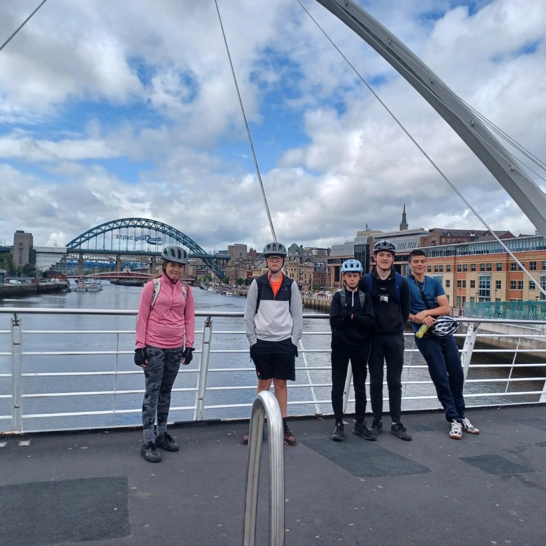 We've had a great start to our #racetoportugal Paul had a headstart at 7.00am while TO's young people started their River Tyne ride some 4 hours later.  Young people are currently leading but there's plenty miles to go yet! #youthwork #tyneside #outdoors fundraising.tynesideoutdoors.org.uk/fundraising-gr…