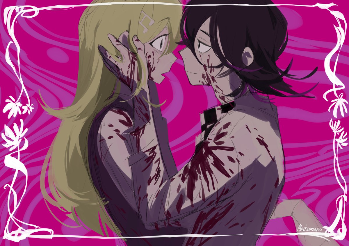 Mashuroneko's tweet image. Inspired by the song "Loveit?" ^^

#danganronpav3 #danganronpa #kokichiouma #kaedeakamatsu