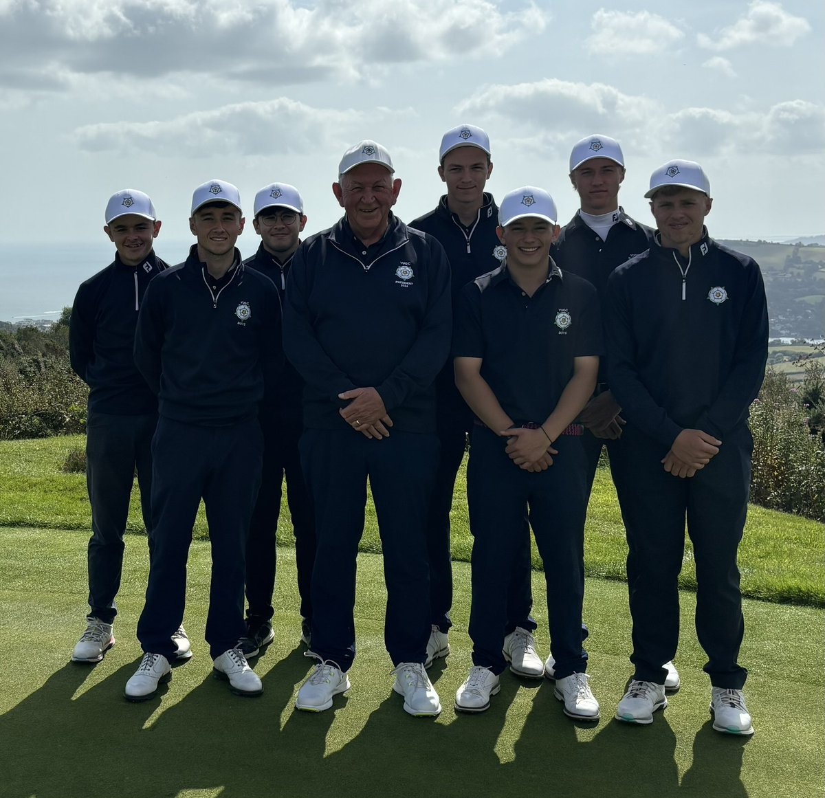 Team Yorkshire <a href="/YUGCUK/">Yorkshire Golf</a> ready for the start of this weeks <a href="/EnglandGolf/">England Golf</a> Boys County Finals at Teignmouth GC. 👍