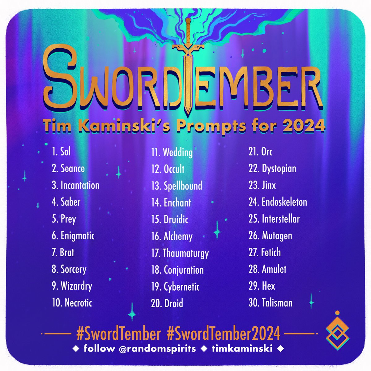 It’s that magical time of year again - ⚔️Swordtember ⚔️! 

Choose how many swords you’d like to create: 30, 20, 15, 10, or 5. Try to stick with the amount you choose if you can, and cant wait to see the results!

Absolutely NO AI for this challenge
#swordtember2024 #swordtember