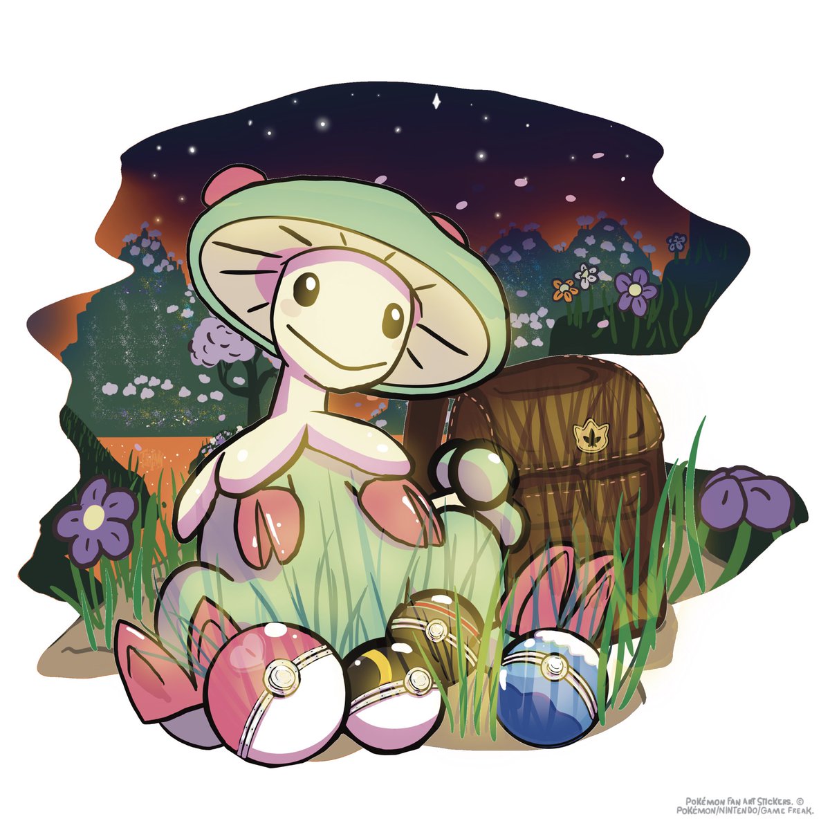 terraInkdesigns's tweet photo. In case no one told you, Breloom is the best for catching other Pokemon, someday I would love to do a sticker of Breloom and Luffy since they both have stretchy punches!  #pokeart #Breloom #originalartwork https://t.co/GOScM5DWTC